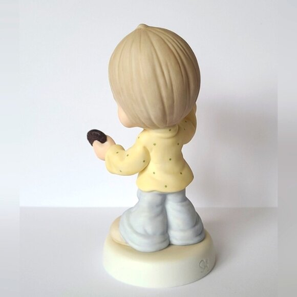 Vintage 2000 Precious Moments Boy Cookie Better Half Collectible Figurine - Picture 5 of 6